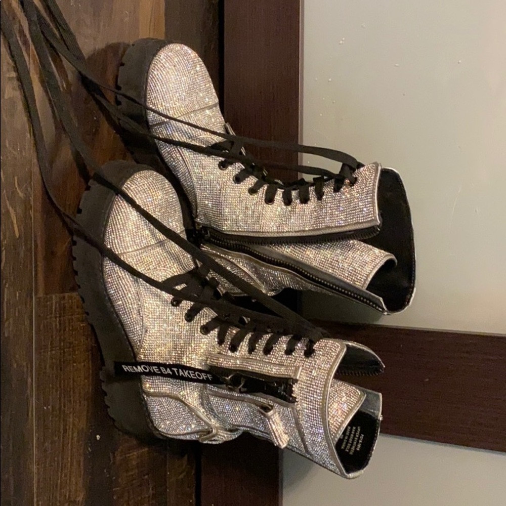 Dolls Kill Billionaire Bling Boots size 8